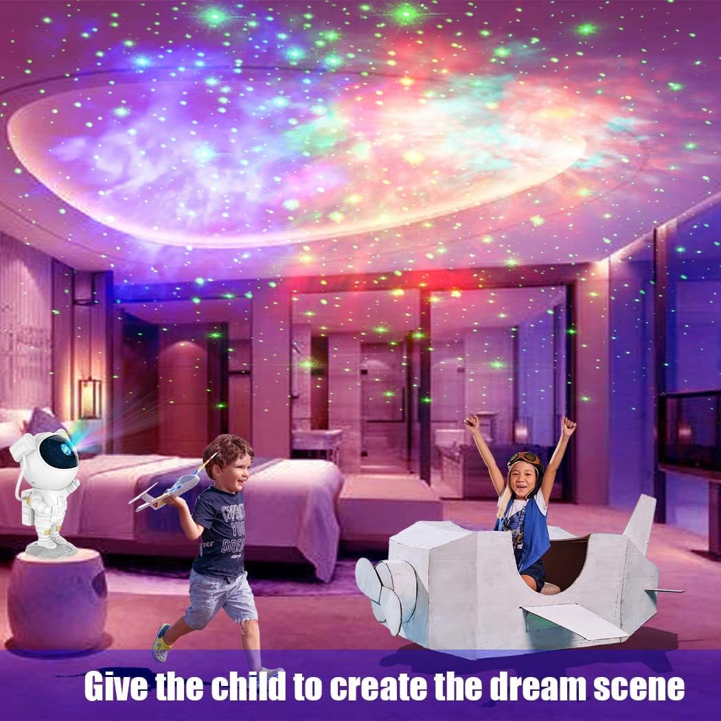 Astronaut Galaxy Light Projector, Space Buddy Projector Night Light for  Bedroom with Remote Control and Timer, Astro Alan Star Ceiling Projector  for
